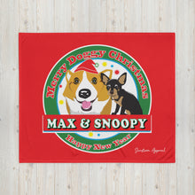Načíst obrázek do prohlížeče Galerie, Merry Doggy Christmas Throw Blanket
