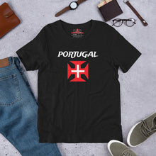 Načíst obrázek do prohlížeče Galerie, Portugal Cross with Name Unisex t-shirt