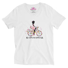 Carregar imagem no visualizador da galeria, Fashion Cycle Unisex Short Sleeve V-Neck T-Shirt
