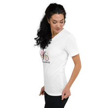 Carregar imagem no visualizador da galeria, Fashion Cycle Unisex Short Sleeve V-Neck T-Shirt