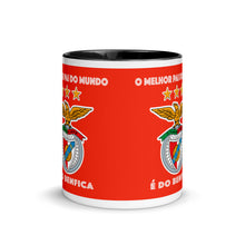 Load image into Gallery viewer, Benfica Mug with Color Inside O Melhor Pai do mundo e do Benfica