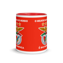 Load image into Gallery viewer, Benfica Mug with Color Inside O Melhor Pai do mundo e do Benfica
