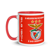 Load image into Gallery viewer, Benfica Mug with Color Inside O Melhor Pai do mundo e do Benfica