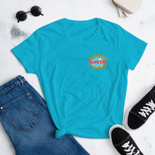 Cargar imagen en el visor de la galería, Seastorm Beach Life Hawaii USA, Cold Colors - Women's short sleeve t-shirt
