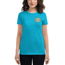 Cargar imagen en el visor de la galería, Seastorm Beach Life Hawaii USA, Cold Colors - Women's short sleeve t-shirt
