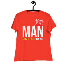 Carregar imagem no visualizador da galeria, MAN UNITED 1878 Women's Relaxed T-Shirt