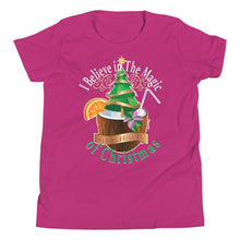 Load image into Gallery viewer, I Believe In The Magic of Christmas Youth Short Sleeve T-Shirt