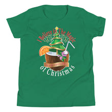 Load image into Gallery viewer, I Believe In The Magic of Christmas Youth Short Sleeve T-Shirt