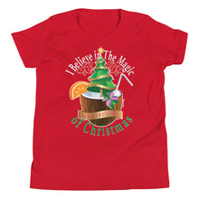 Load image into Gallery viewer, I Believe In The Magic of Christmas Youth Short Sleeve T-Shirt