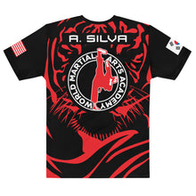 Load image into Gallery viewer, World Martial Arts Academy Red Tiger Print Jersey - Custom Name: A. SILVA
