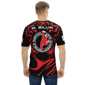 World Martial Arts Academy Red Tiger Print Jersey - Custom Name: A. SILVA