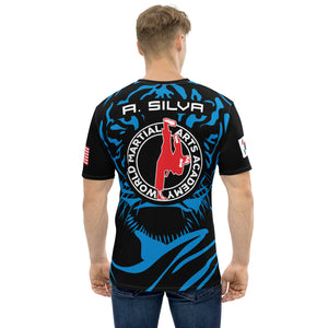 World Martial Arts Academy Blue Tiger Print Jersey - Custom Name: A. Silva