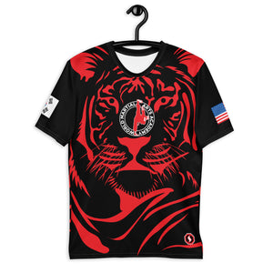 World Martial Arts Academy Red Tiger Print Jersey - Custom Name: A. SILVA