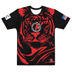 World Martial Arts Academy Red Tiger Print Jersey - Custom Name: A. SILVA