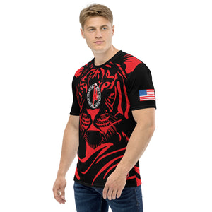 World Martial Arts Academy Red Tiger Print Jersey - Custom Name: A. SILVA