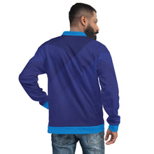 Load image into Gallery viewer, Strive Pharma Deluxe Unisex Bomber Jacket Blue
