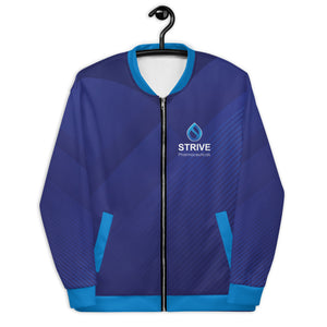 Strive Pharma Deluxe Unisex Bomber Jacket Blue