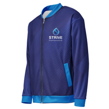 Load image into Gallery viewer, Strive Pharma Deluxe Unisex Bomber Jacket Blue
