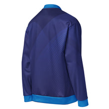 Load image into Gallery viewer, Strive Pharma Deluxe Unisex Bomber Jacket Blue
