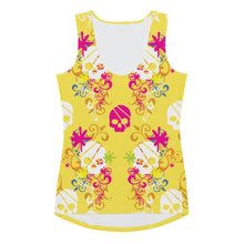 Load image into Gallery viewer, Flower Skull Sublimation Cut &amp; Sew Tank Top
