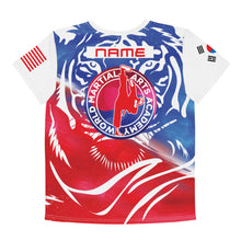 Cargar imagen en el visor de la galería, World Martial Arts Academy Full Color Youth Tiger Jersey: Custom Name
