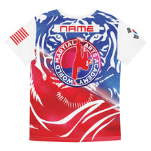 Načíst obrázek do prohlížeče Galerie, World Martial Arts Academy Full Color Youth Tiger Jersey: Custom Name
