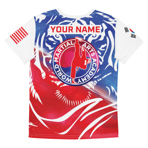 World Martial Arts Academy Full Color Youth Tiger Jersey: Custom Name