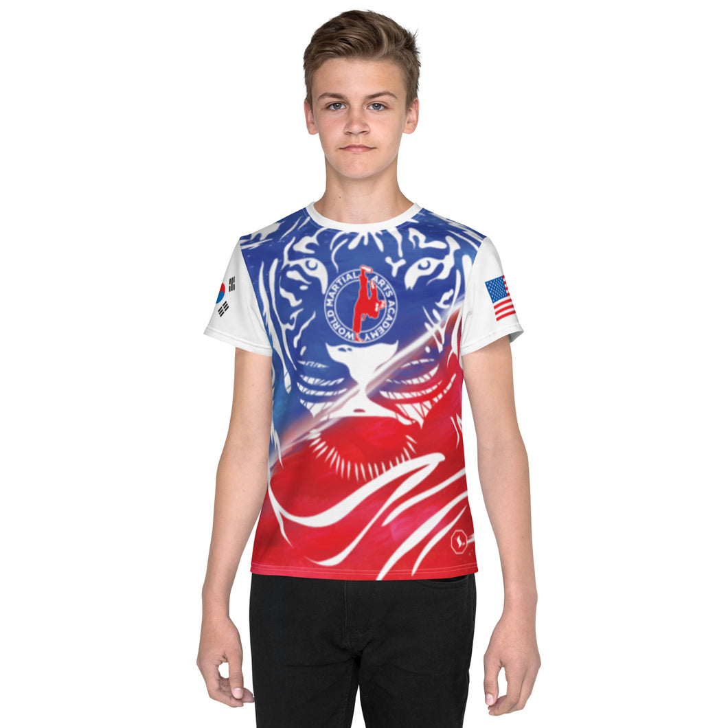 World Martial Arts Academy Full Color Youth Tiger Jersey: Custom Name