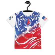 Cargar imagen en el visor de la galería, World Martial Arts Academy Full Color Youth Tiger Jersey: Custom Name
