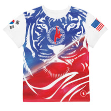 Carregar imagem no visualizador da galeria, World Martial Arts Academy Full Color Youth Tiger Jersey: Custom Name
