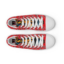 Load image into Gallery viewer, CLASSIC RED Seastorm Apparel® Men’s high top canvas shoes
