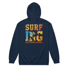 Carregar imagem no visualizador da galeria, Surfing Seastorm Apparel® Womens heavy blend zip hoodie
