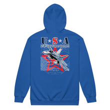 Načíst obrázek do prohlížeče Galerie, USA F/A-18 Unisex heavy blend zip hoodie
