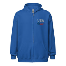 Load image into Gallery viewer, USA F/A-18 Unisex heavy blend zip hoodie
