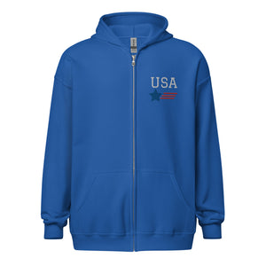 USA F/A-18 Unisex heavy blend zip hoodie