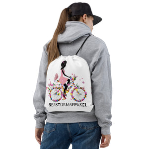 Fashion Cycle Drawstring bag