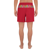 Načíst obrázek do prohlížeče Galerie, Santa Monica California Men&#39;s Athletic Long Shorts - RED
