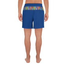 Carregar imagem no visualizador da galeria, Santa Monica California Men&#39;s Athletic Long Shorts BLUE

