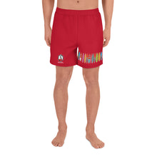 Načíst obrázek do prohlížeče Galerie, Santa Monica California Men&#39;s Athletic Long Shorts - RED
