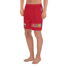 Cargar imagen en el visor de la galería, Santa Monica California Men&#39;s Athletic Long Shorts - RED
