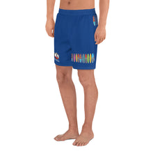 Cargar imagen en el visor de la galería, Santa Monica California Men&#39;s Athletic Long Shorts BLUE
