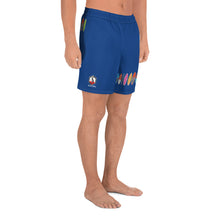Cargar imagen en el visor de la galería, Santa Monica California Men&#39;s Athletic Long Shorts BLUE
