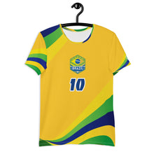 Load image into Gallery viewer, BRAZIL WAVE PELE #10 YELLOW JERSEY
