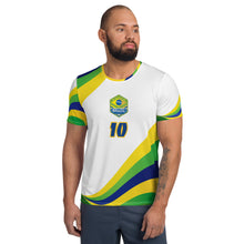 Cargar imagen en el visor de la galería, BRAZIL WAVE PELE #10 WHITE JERSEY
