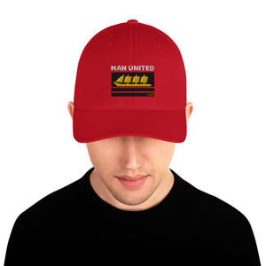 MAN UNITED SHIP 1878 RED Structured Twill Cap