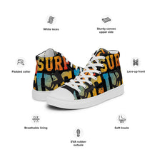 Carregar imagem no visualizador da galeria, SURFING 91 SeastormApparel® Men’s high top canvas shoes
