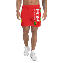 Carregar imagem no visualizador da galeria, Portugal Red - Men&#39;s Athletic Long Shorts
