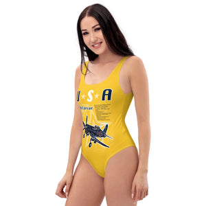 Yellow Corsair One-Piece Swimsuit - Seastorm Summer Collection