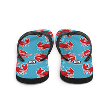 Carregar imagem no visualizador da galeria, Blue Crab Flip-Flops - Seastorm Apparel Summer Collection
