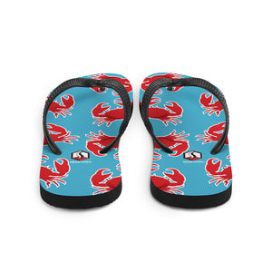 Blue Crab Flip-Flops - Seastorm Apparel Summer Collection